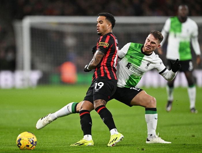 Justin Kluivert í leik gegn Liverpool.