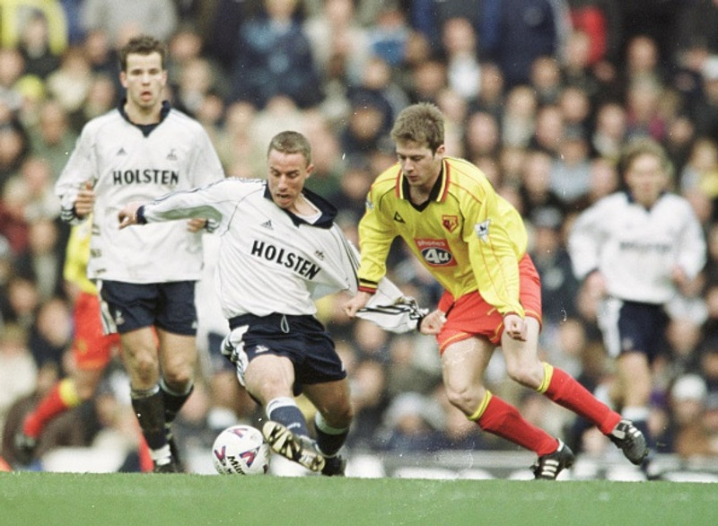 Jóhann Birnir í leik með Watford gegn Tottenham á sínum tíma.