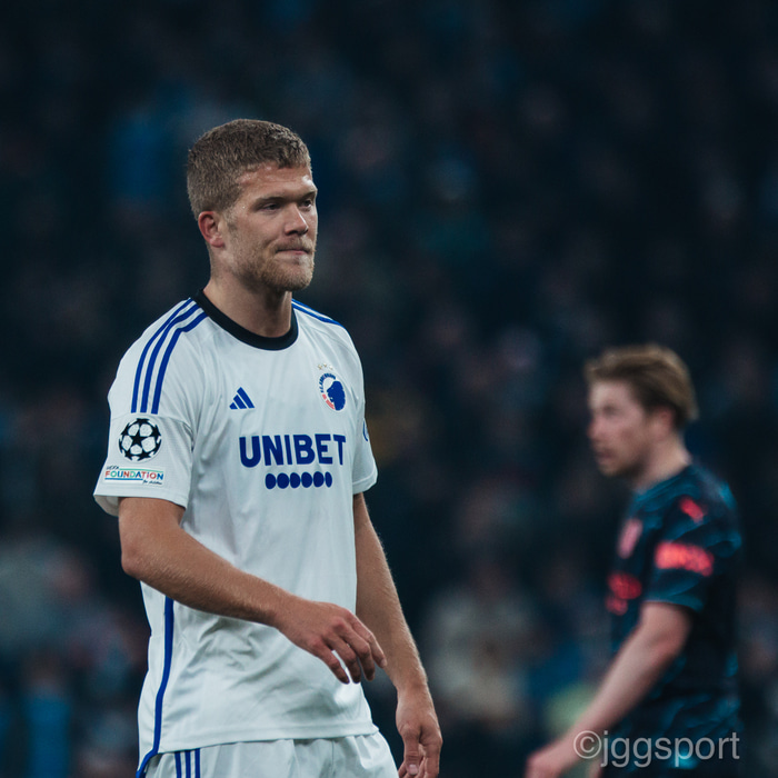 Andreas Cornelius skoraði sigurmark FCK gegn Vejle í gær.