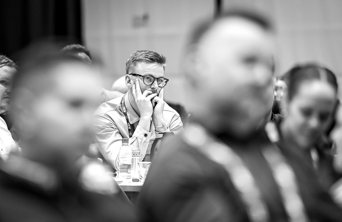 Að störfum á ársþingi KSÍ í febrúar á þessu ári.