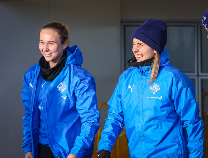 Góð stemning í hópnum.