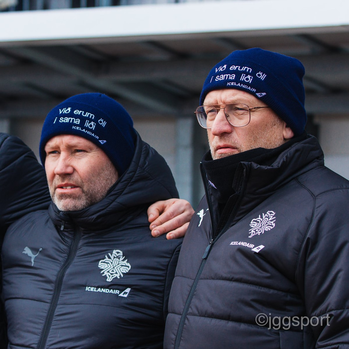 Landsliðsþjálfararnir, Ásmundur Haraldsson og Þorsteinn Halldórsson.