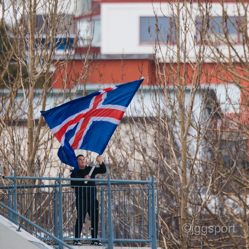 Myndaveisla frá sigri Íslands á Serbíu í gær