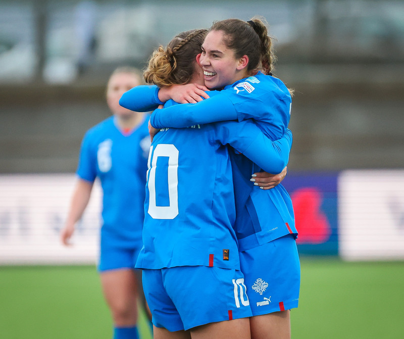 Bryndís Arna gerði sigurmark Íslands gegn Serbíu í vikunni.