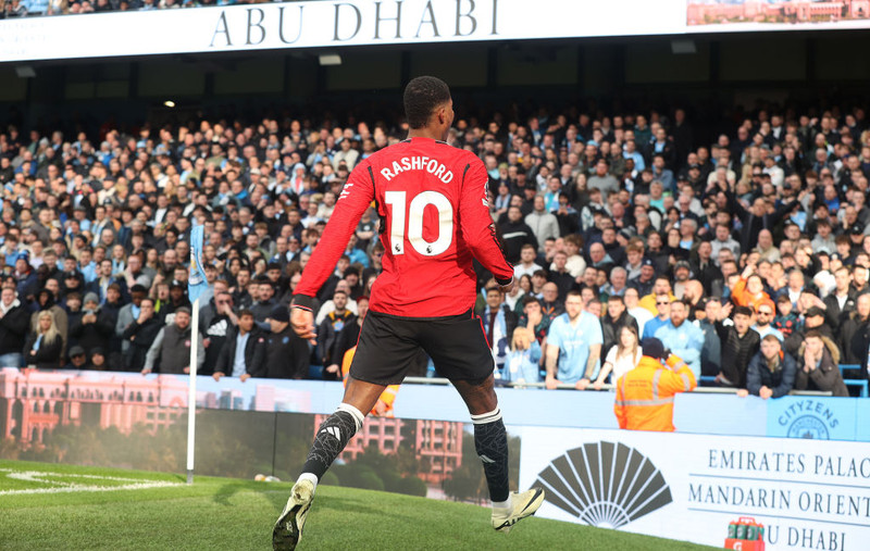 Marcus Rashford skoraði stórbrotið mark í byrjun leiks