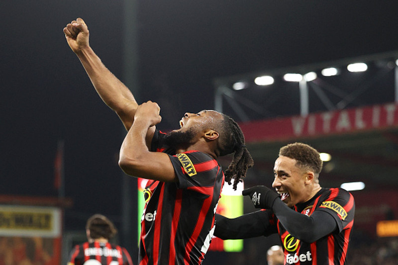<b>Sóknarmaður: Antoine Semenyo (Bournemouth)</b> - Skoraði frábært mark gegn Southampton og skapaði vandræð fyrir varnarmenn mótherjana trekk í trekk.