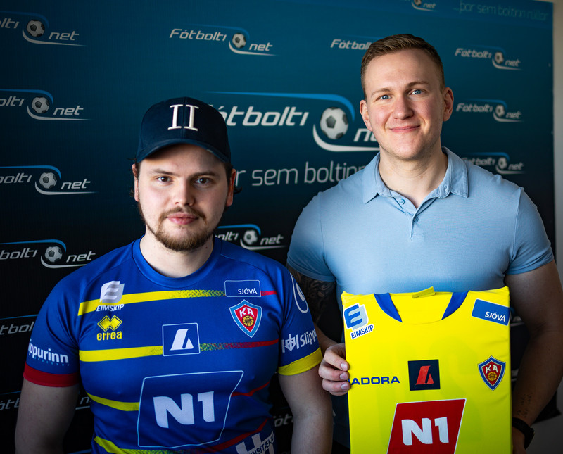 Haraldur Örn og Skúli Bragi, stuðningsmenn KA.