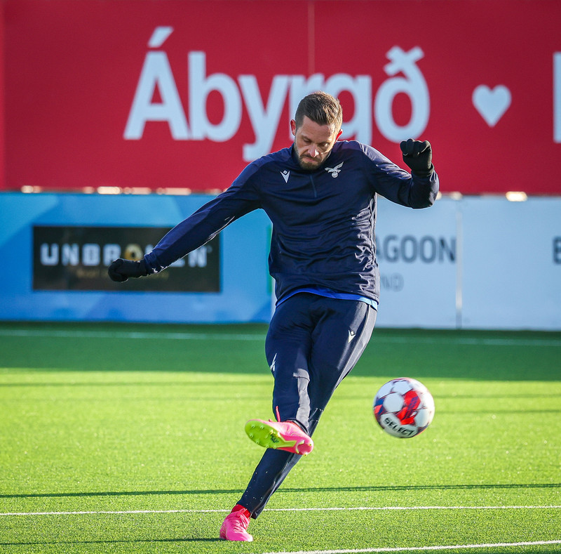 Kannski ekkert sérstaklega óvænt að Gylfi var fyrsta nafnið sem kom upp þegar Frederik nefndi öfluga skotmenn á æfingasvæðinu.
