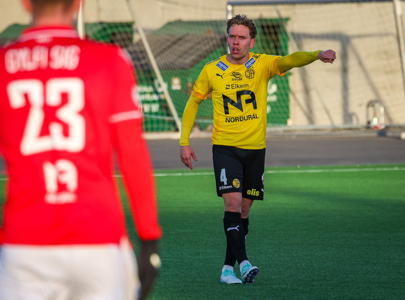 Elías gaf Skagamönnum útskýringu í klefanum eftir leik