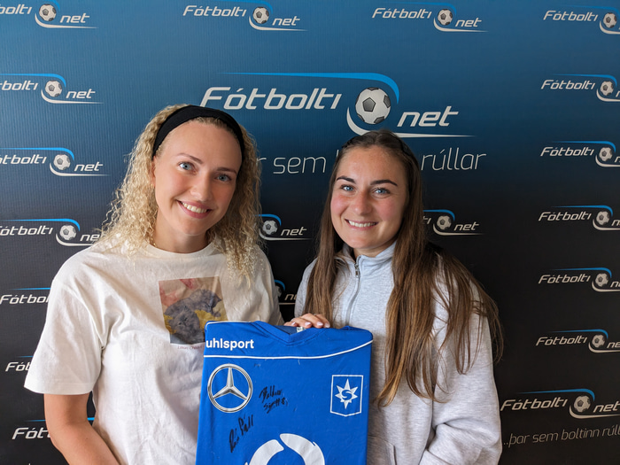 Anna María Baldursdóttir og Andrea Mist Pálsdóttir.