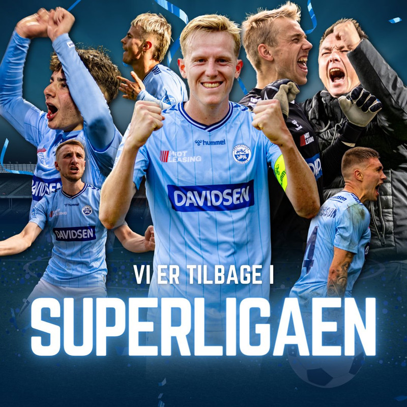 SönderjyskE kom sér upp í deildina á dögunum og er nú búið að tryggja sér titilinn
