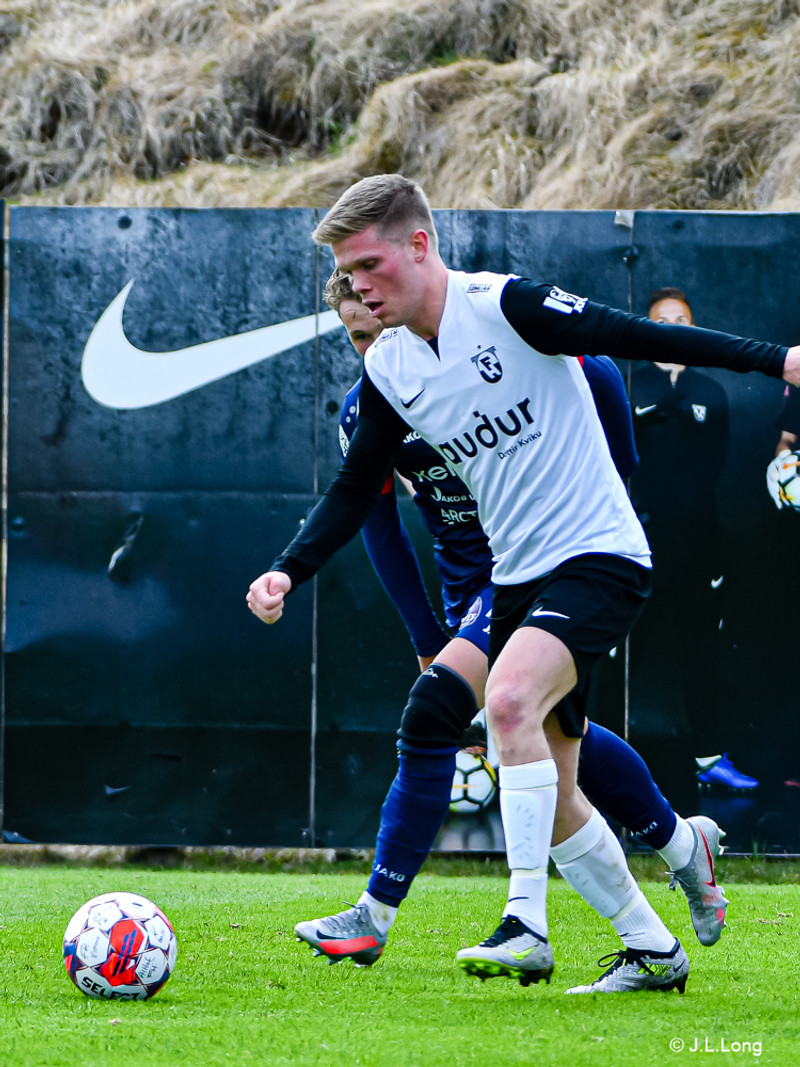 Ástbjörn Þórðarson var maður leiksins gegn Vestra.