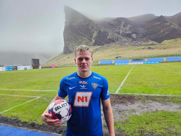 Setti þrennu á föstudag.