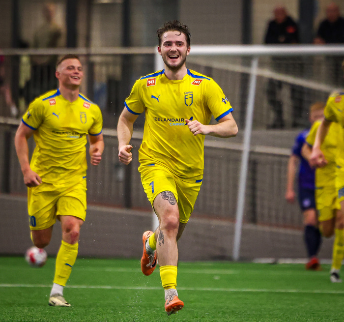 Dagur Ingi skoraði sigurmark Fjölnis gegn Leikni.