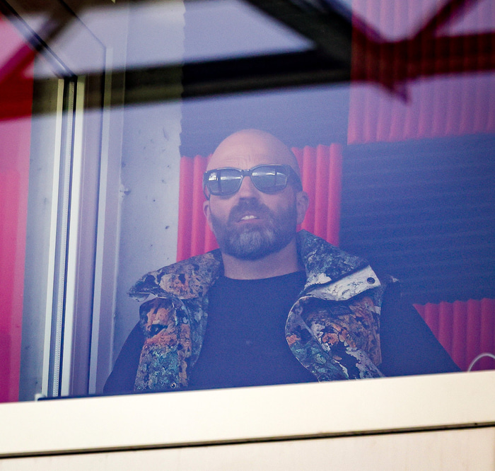 Arnar verður upp í stúku í úrslitaleiknum.