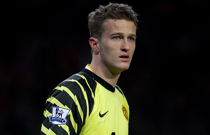 Lindegaard í leik með Man Utd