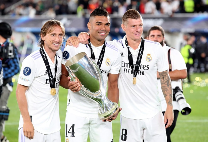 Casemiro vann Meistaradeildina fimm sinnum með Real Madrid