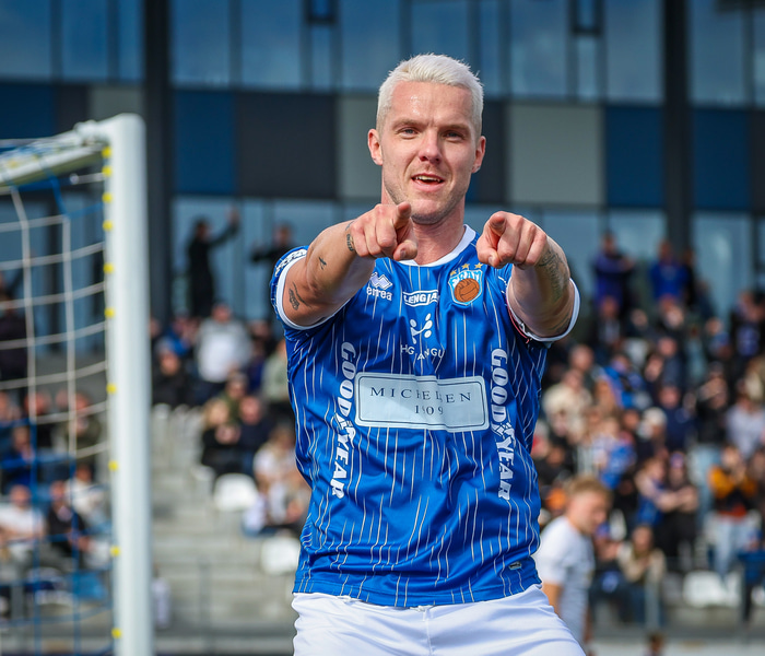 Guðmundur Magnússon skoraði sigurmark Fram gegn KR í síðasta deildarleik.