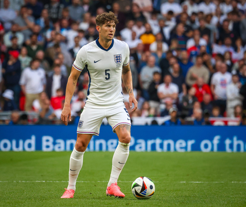 John Stones, varnarmaður enska landsliðsins.