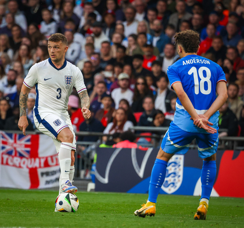 Trippier í landsleik Englands og Íslands fyrr á árinu.