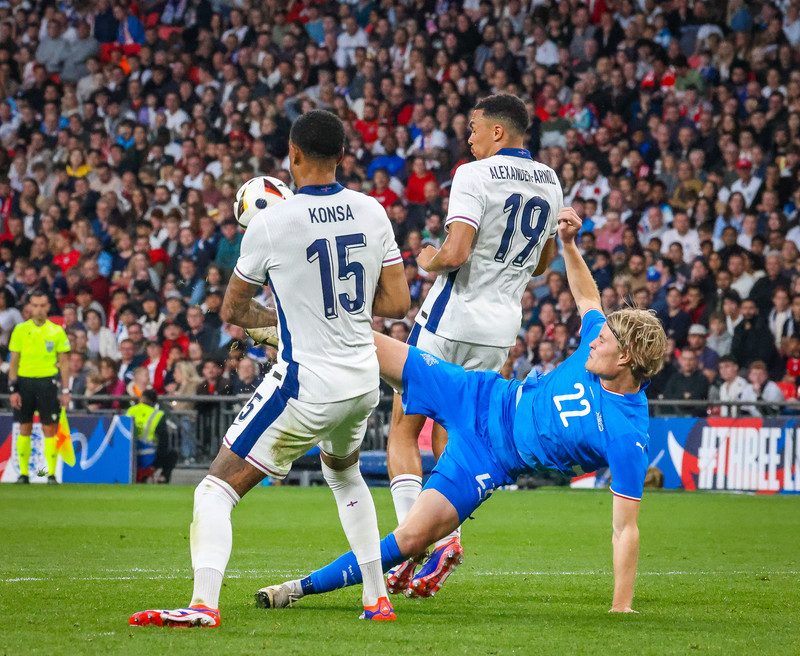 Úr vináttulandsleik Englands og Íslands á dögunum.