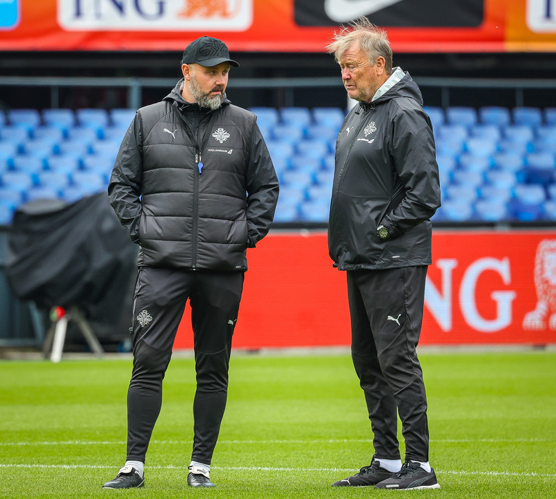 Ísland æfir í Pottinum í Rotterdam