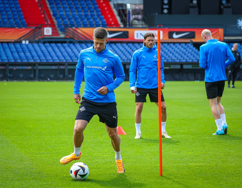 Ísland æfir í Pottinum í Rotterdam