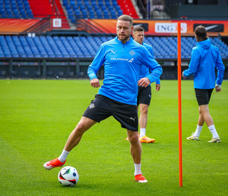 Ísland æfir í Pottinum í Rotterdam