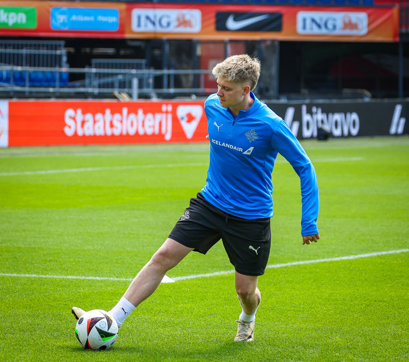 Ísland æfir í Pottinum í Rotterdam