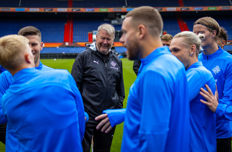 Ísland æfir í Pottinum í Rotterdam