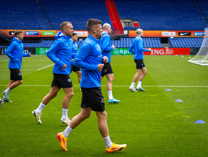 Ísland æfir í Pottinum í Rotterdam