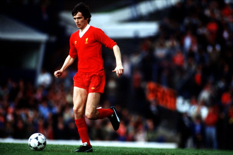 Alan Hansen í leik með Liverpool
