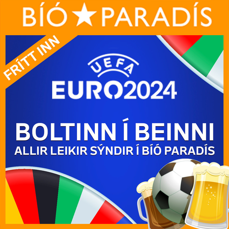 EM í fótbolta - Allir leikir í Bíó Paradís!