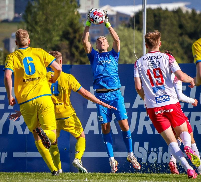 Halldór Snær Georgsson ver mark úrvalsliðsins.