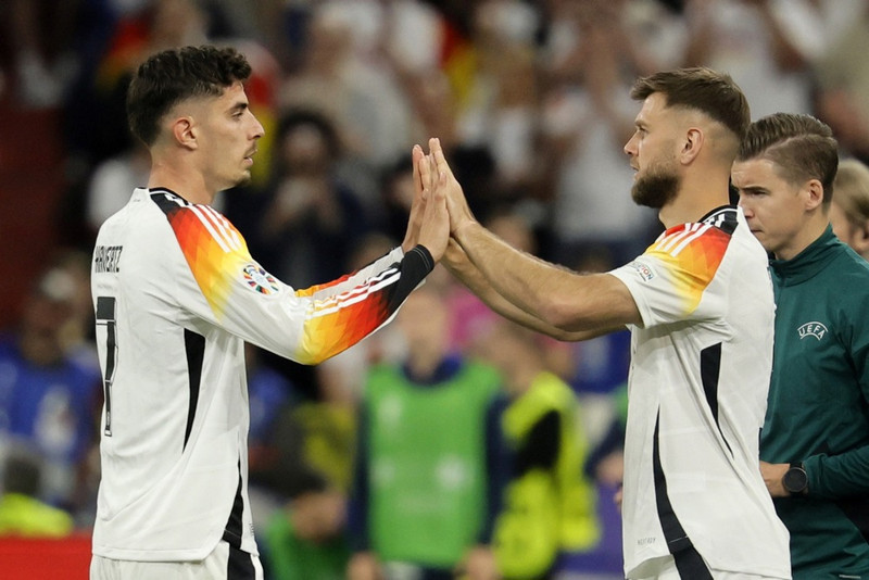 Kai Havertz og Niclas Fullkrug.