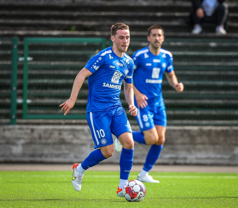 Nikola Kristinn Stojanovic fékk að líta rauða spjaldið