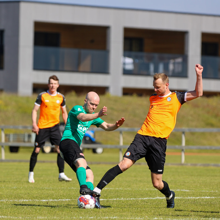 Bjarki í baráttunni í sumar.