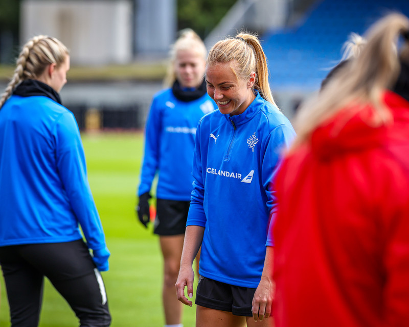 Glódís Perla Viggósdóttir, landsliðsfyrirliði.