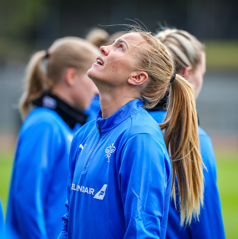 Glódís Perla Viggósdóttir, landsliðsfyrirliði.