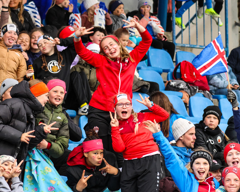Myndaveisla frá frábærum sigri á Þýskalandi í gær