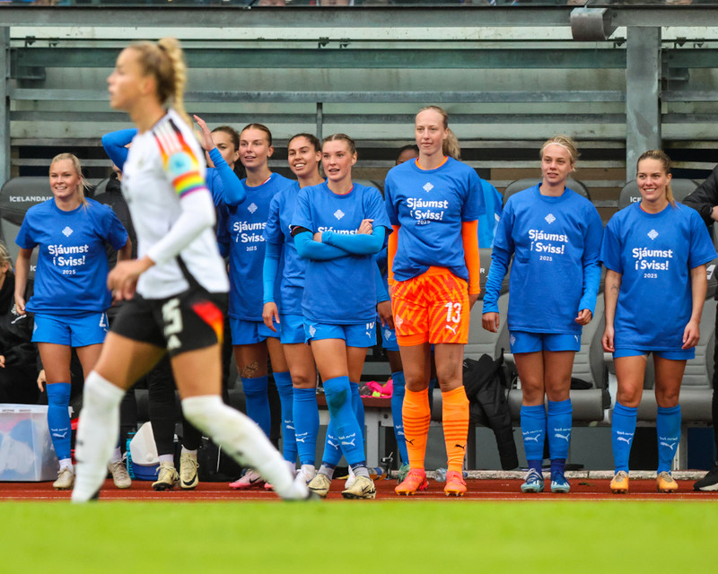 Myndaveisla frá frábærum sigri á Þýskalandi í gær