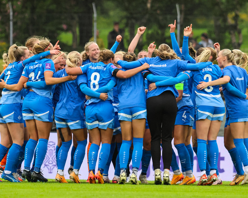 Myndaveisla frá frábærum sigri á Þýskalandi í gær