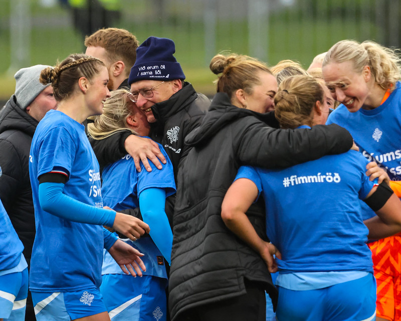 Myndaveisla frá frábærum sigri á Þýskalandi í gær