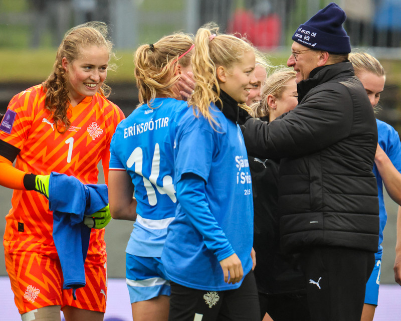 Myndaveisla frá frábærum sigri á Þýskalandi í gær