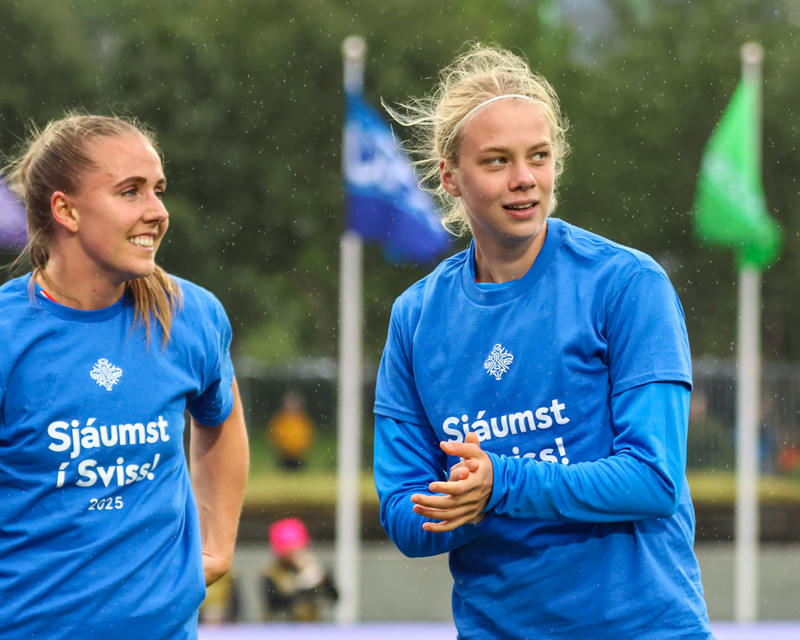 Myndaveisla frá frábærum sigri á Þýskalandi í gær