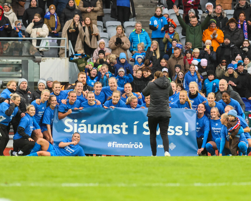 Myndaveisla frá frábærum sigri á Þýskalandi í gær
