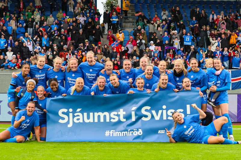 Myndaveisla frá frábærum sigri á Þýskalandi í gær