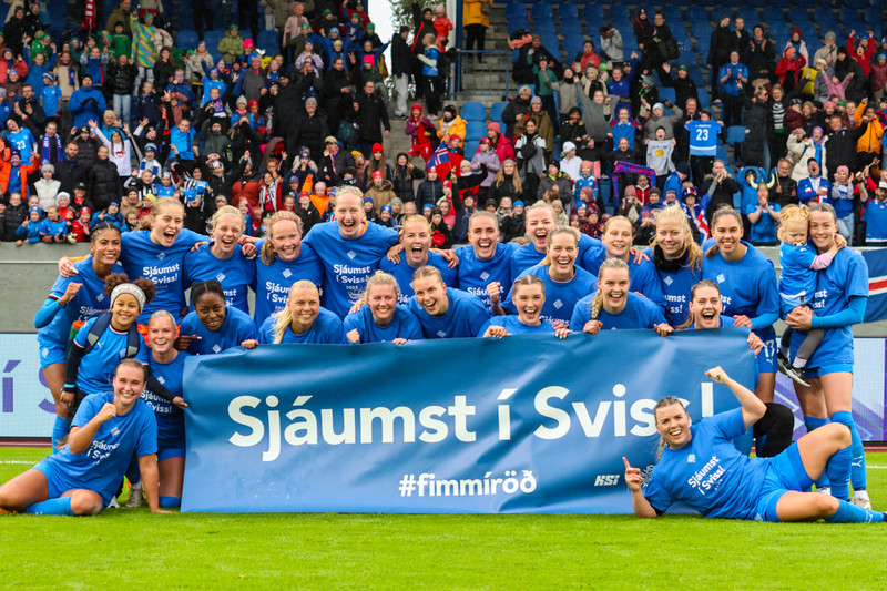 Myndaveisla frá frábærum sigri á Þýskalandi í gær