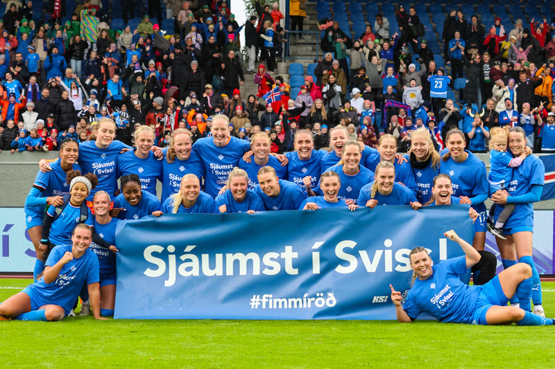 Myndaveisla frá frábærum sigri á Þýskalandi í gær