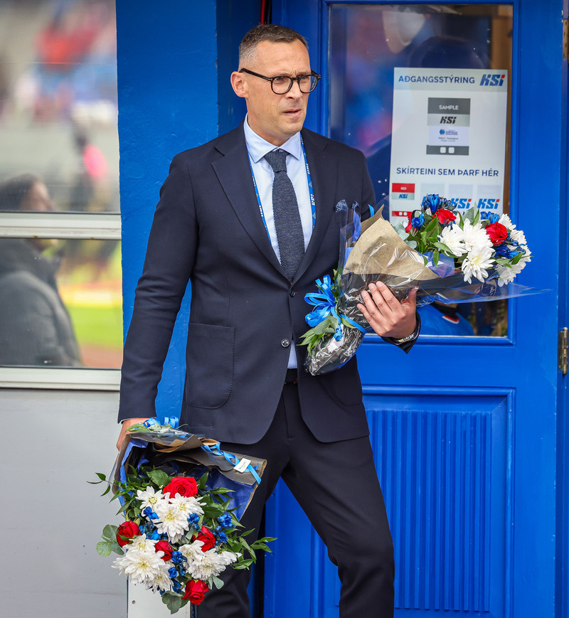 Jörundur Áki að störfum síðastliðið föstudagskvöld.